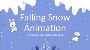 Animație cu zăpadă care căde