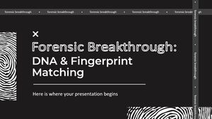 Forensic Breakthrough: DNA & Fingerprint Matching