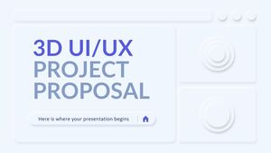 3D UI/UX Project Proposal