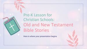 Урок Pre-K для христианских школ: Библейские истории Ветхого и Нового Завета