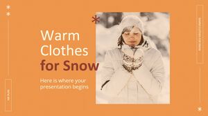 Kar MK Planı için Sıcak Giysiler
