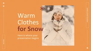 เสื้อผ้าที่อบอุ่นสำหรับ Snow MK Plan