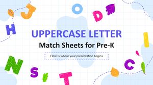 แผ่นจับคู่ตัวอักษรตัวพิมพ์ใหญ่สำหรับ Pre-K