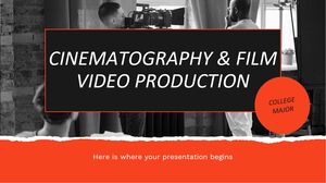 Hauptfach Kinematographie und Filmvideoproduktion