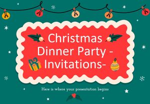 Invitations au dîner de Noël