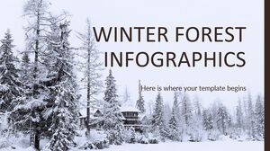 Infografica sulla foresta invernale