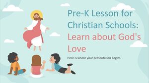 Lezione prescolare per le scuole cristiane: conoscere l'amore di Dio