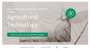 Graduação em Conservação de Recursos Naturais para Faculdade: Tecnologia Agrícola