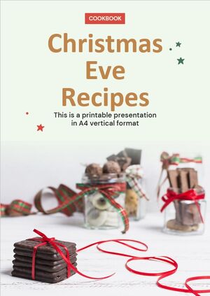 Libro de cocina de recetas de Nochebuena