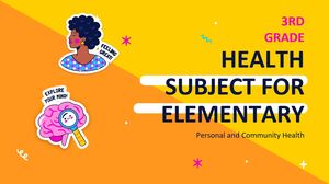Gesundheitsfach für Grundschule – 3. Klasse: Persönliche und gemeinschaftliche Gesundheit