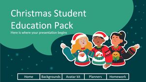 Paquete educativo navideño para estudiantes