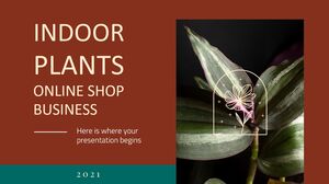 Plan d'affaires de la boutique en ligne de plantes d'intérieur