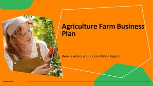 Plan de negocios agrícola agrícola