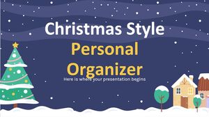 Persönlicher Organizer im Weihnachtsstil