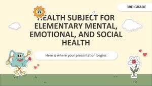 Gesundheitsfach für Grundschule – 3. Klasse: Geistige, emotionale und soziale Gesundheit