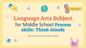 Language Arts Subject for Middle School - 7th Grade: Process Skills: Think Alouds