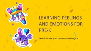Aprendiendo sentimientos y emociones para preescolar