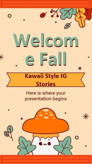 Bienvenue dans les histoires IG de style Kawaii d’automne