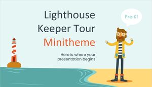 Leuchtturmwärter-Tour-Minithema für Vorschulkinder