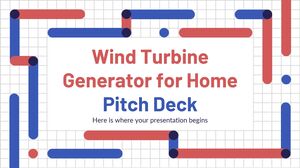 Wind Turbine Generator for Home Pitch Deck PowerPoint Templates Free