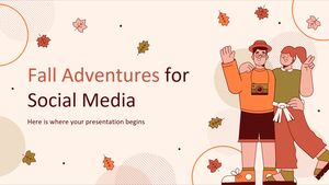 Aventures d'automne pour les médias sociaux