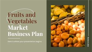 과일 및 채소 시장 사업 계획