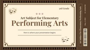 小學至三年級藝術科目：表演藝術