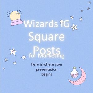 마케팅을 위한 Wizards IG 스퀘어 포스트