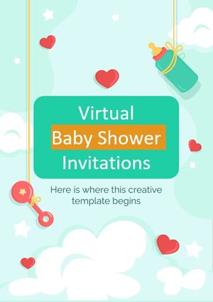 Invitations virtuelles à une baby shower