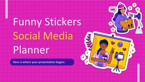 Funny Stickers Social Media Planner