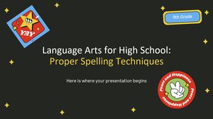 高中語言藝術 - 九年級：正確的拼字技巧