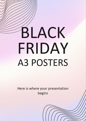 ملصقات الجمعة السوداء مقاس A3