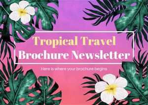 Tropical Travel Brochure Newsletter