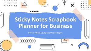 Sticky Notes Scrapbook Planner for Business