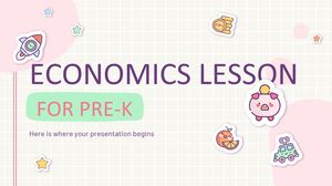 Lecție de economie pentru pre-K