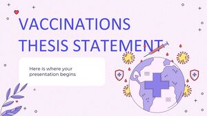 Énoncé de thèse sur les vaccinations