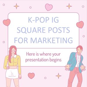 K-Pop IG Square 营销帖子