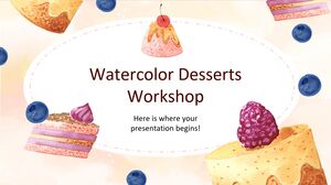 Aquarell-Dessert-Workshop