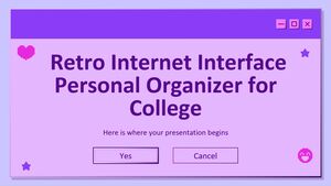 Üniversite için Retro İnternet Arayüzü Kişisel Organizatör