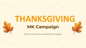Campagne MK de Thanksgiving