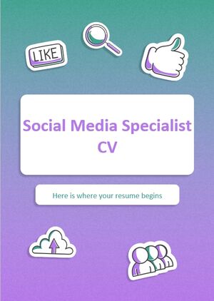 Social Media Specialist CV