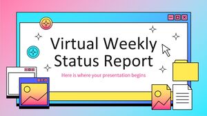 Relatório de status semanal virtual