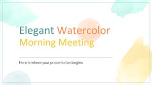 Elegant Watercolor Morning Meeting