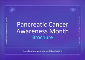Pankreas Kanseri Farkındalık Ayı Broşürü