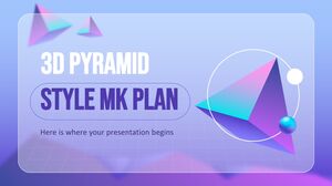 خطة MK على شكل هرم ثلاثي الأبعاد