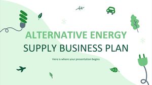 Rencana Bisnis Penyediaan Energi Alternatif