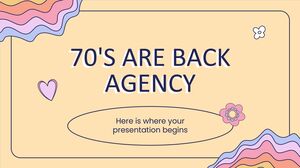 Die 70er sind Back Agency
