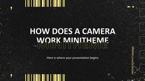 Wie funktioniert eine Kamera? Minitheme