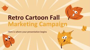 レトロ漫画の秋のマーケティング キャンペーン