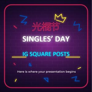 Singles' Day IG Square Posts